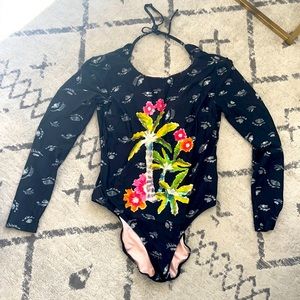 Long sleeve anthropologie swim suit